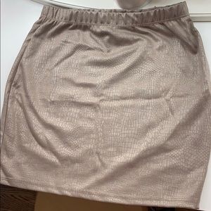 Snakeskin bodycon skirt S